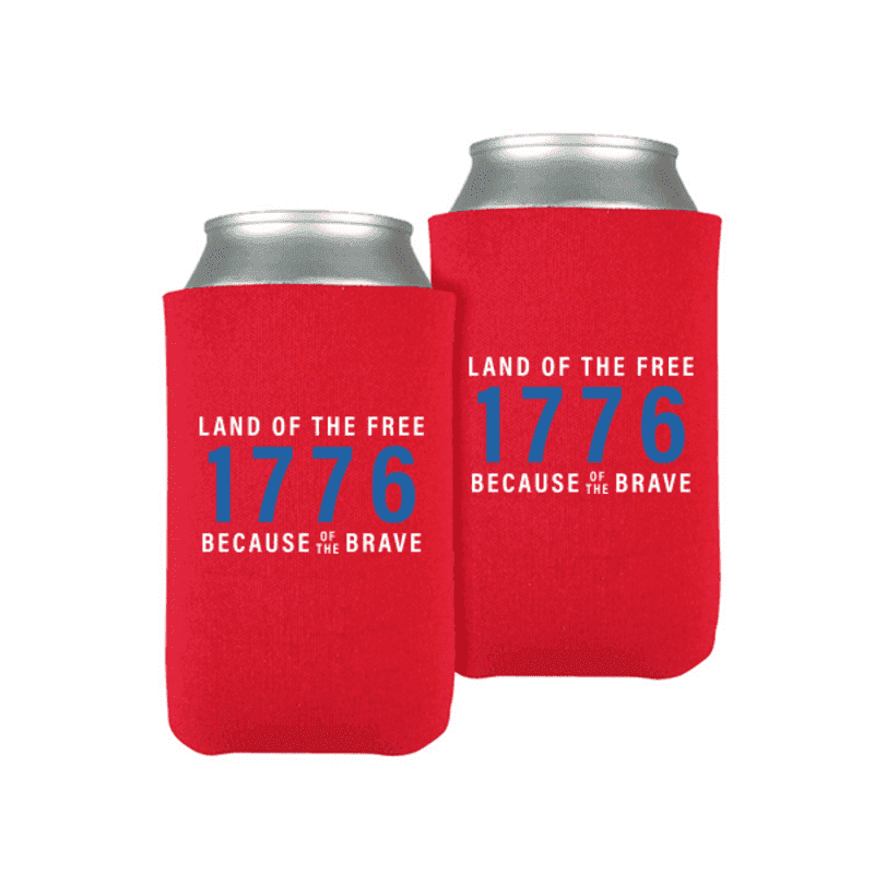 1776 Red Beverage Cooler (Set of 2)