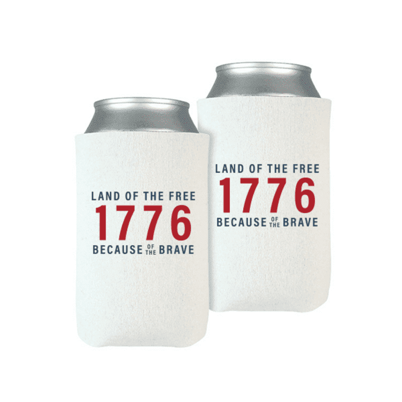 1776 White Beverage Cooler (Set of 2)