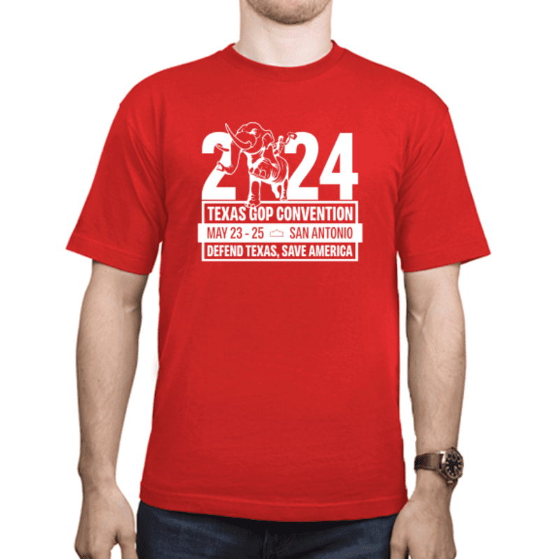 2024 Convention Red Cotton T-Shirt