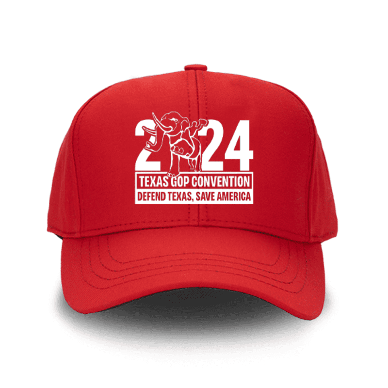 2024 Convention Red Structured Adjustable Hat