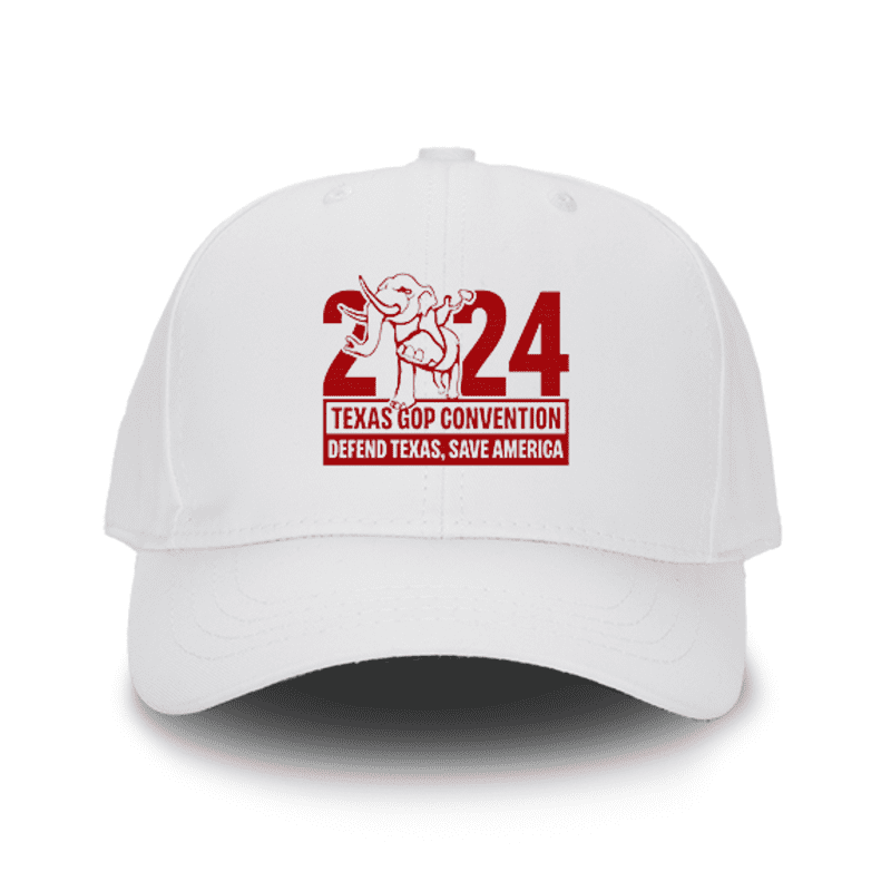 2024 Convention White Structured Adjustable Hat