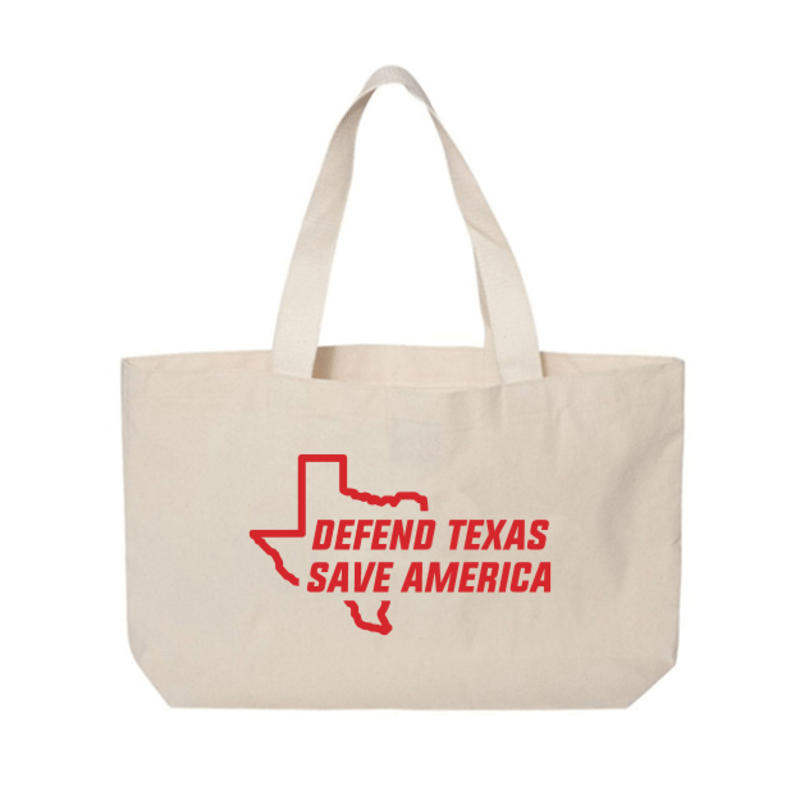 Defend Texas Save America Canvas Tote Bag