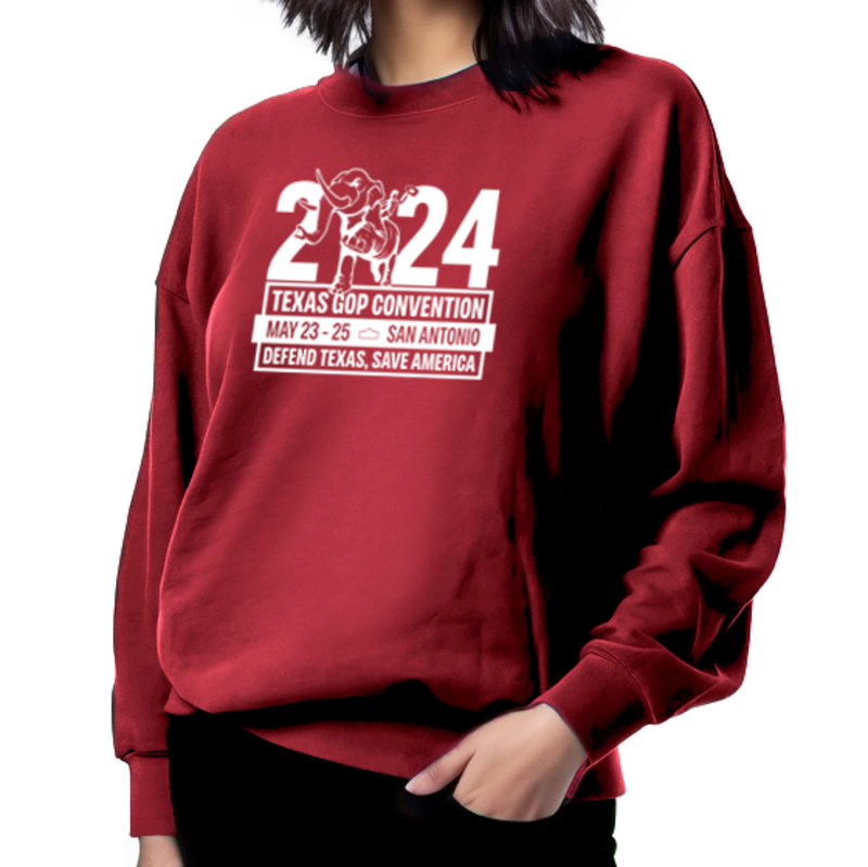 2024 Convention Cardinal Crewneck Fleece Sweatshirt