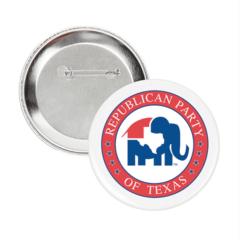 Republican Party of Texas 3″ Buttons (Set of 2)