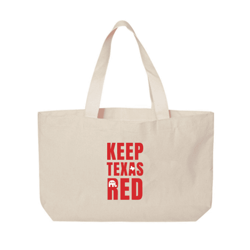 Keep Texas Red Canvas Tote Bag