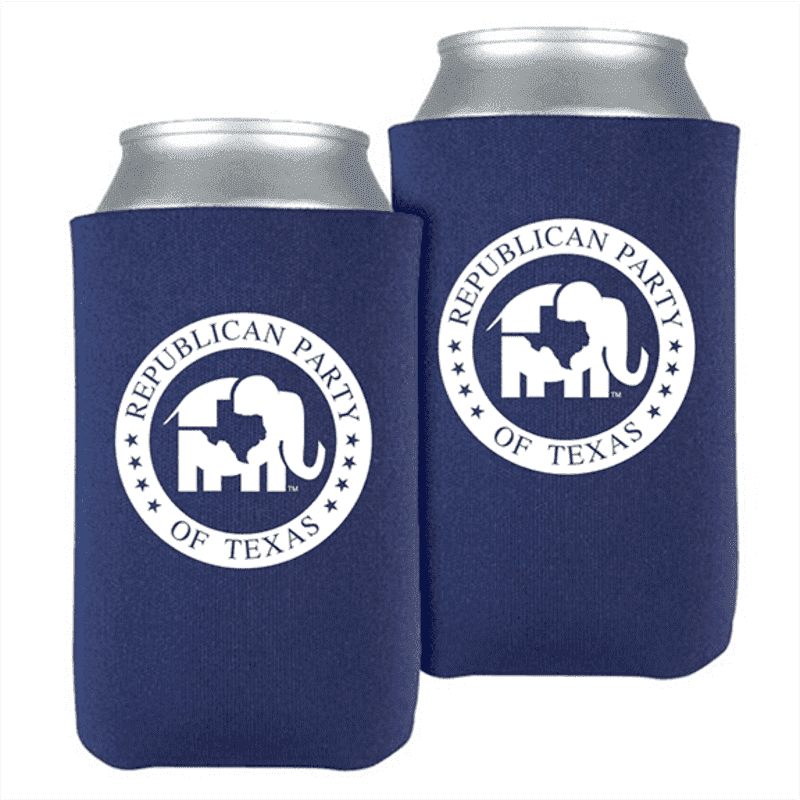 Republican Party of Texas Navy Beverage Cooler (Set of 2)