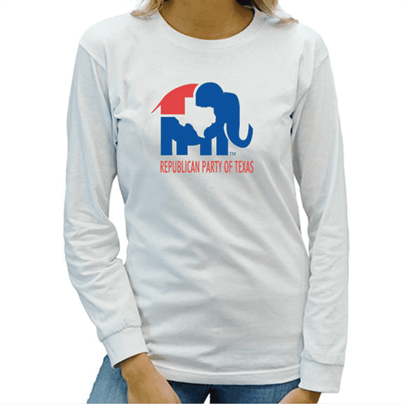 Republican Party of Texas White Long Sleeve T-Shirt