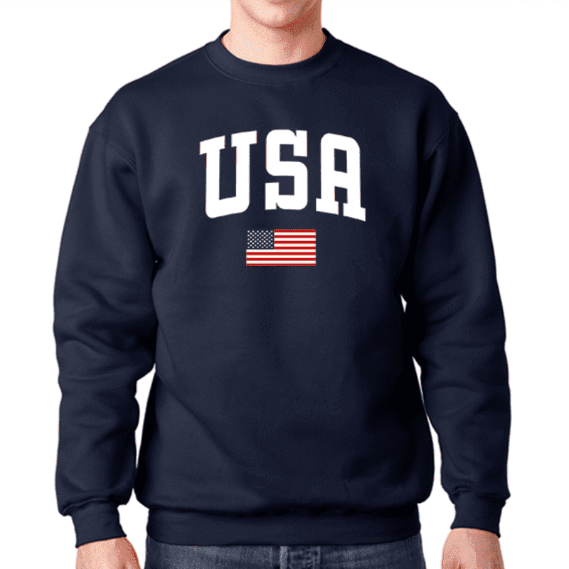 USA Navy Crewneck Fleece Sweatshirt